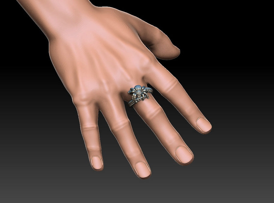 Introducing the Spider Ring, a unique and daring piece of jewelry that celebrates the beauty and mystery of one of the most fascinating creatures in the natural world. (etsy image id: 4626545839)