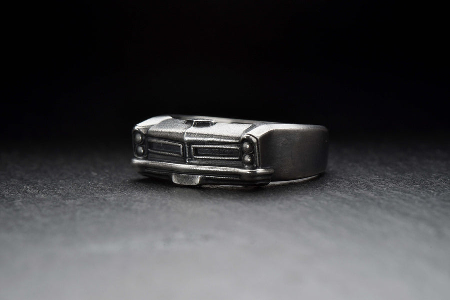 Sterling Silver Pontiac Ring: Handmade Car Lover Jewelry (etsy image id: 7261182068)