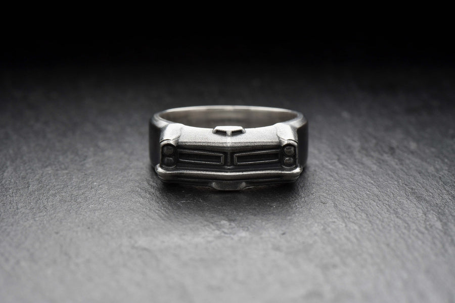 Sterling Silver Pontiac Ring: Handmade Car Lover Jewelry (etsy image id: 7261182068)