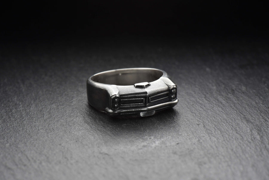 Sterling Silver Pontiac Ring: Handmade Car Lover Jewelry (etsy image id: 7261182068)
