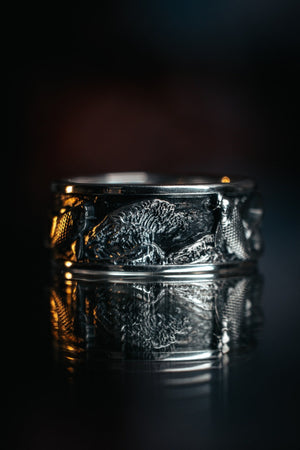 Sterling Silver Koi Carp Ring: Handmade Asian Jewelry (etsy image id: 5080911525)