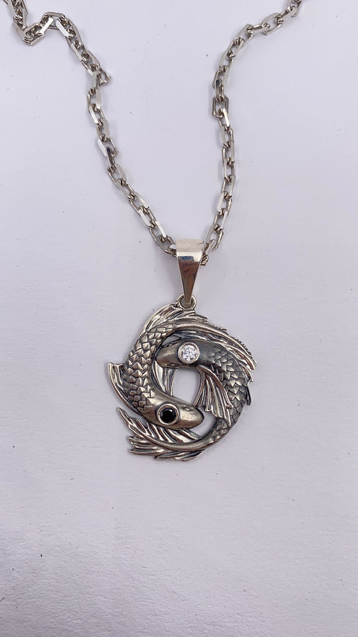 Sterling Silver Yin Yang Pendant: Handmade Asian Jewelry (etsy image id: 5029607658)