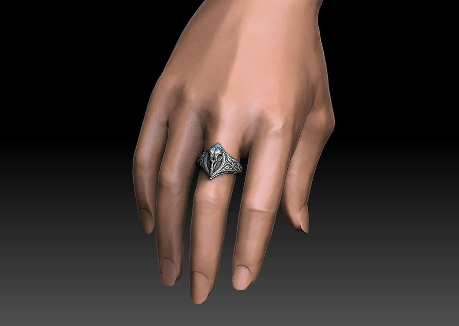 Sterling silver	silver ring	Sterling silver ring	Ring Ram Skull	Ram Skull	gift for her	gift for him	Skull	Ring Crow Skull	Crow Skull	jewelry Crow Skull	crow ring	Skull ring (etsy image id: 6981718148)