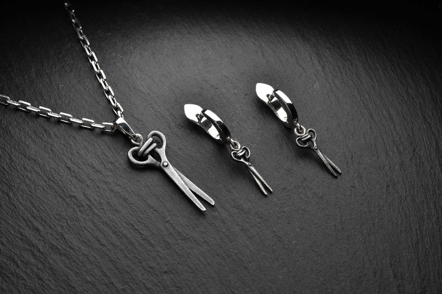 Scissors Silver Earrings – Sterling Silver Dangle Earrings | Minimalist Barber Jewelry Gift for Her (etsy image id: 4842213267)