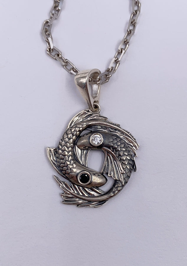 Sterling Silver Yin Yang Pendant: Handmade Asian Jewelry (etsy image id: 5029607658)