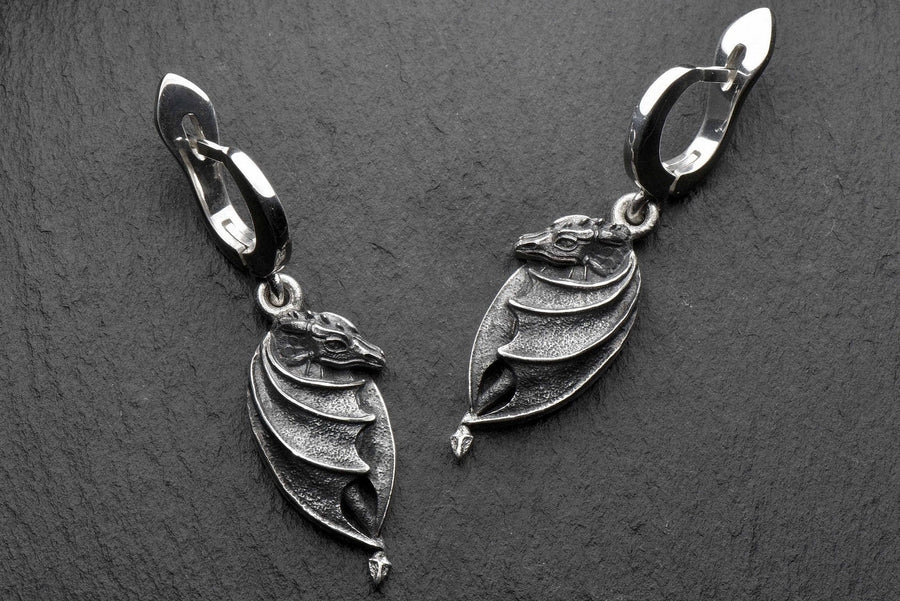 dragons jewelry	dragon earring	dragon earrings	dragon jewelry	Drachen Ohrringe (etsy image id: 4413215443)
