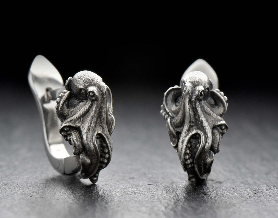 alexfox	alexfoxjewelry	Octopus earrings	earrings	octopus jewelry	earrings	octopus	unique earrings (etsy image id: 4556160718)