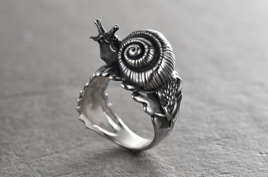Add a touch of charm and sparkle to your look with an our snail ring! (etsy image id: 7360318633)