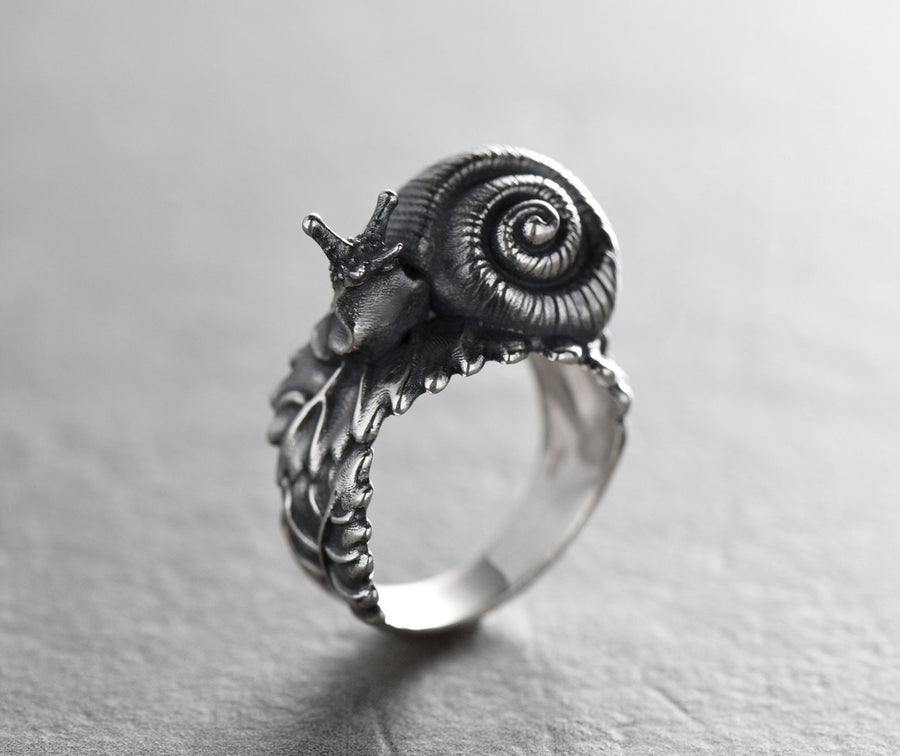 Add a touch of charm and sparkle to your look with an our snail ring! (etsy image id: 7360318633)
