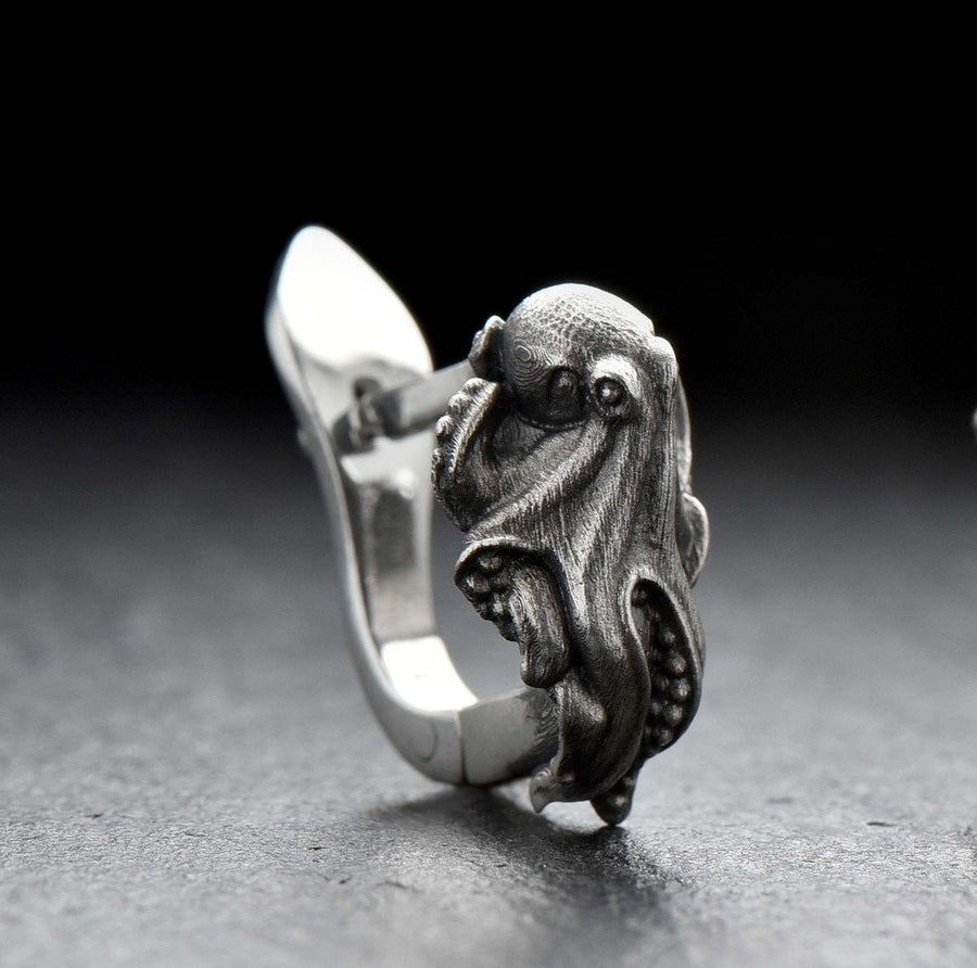 alexfox	alexfoxjewelry	Octopus earrings	earrings	octopus jewelry	earrings	octopus	unique earrings (etsy image id: 4556160718)
