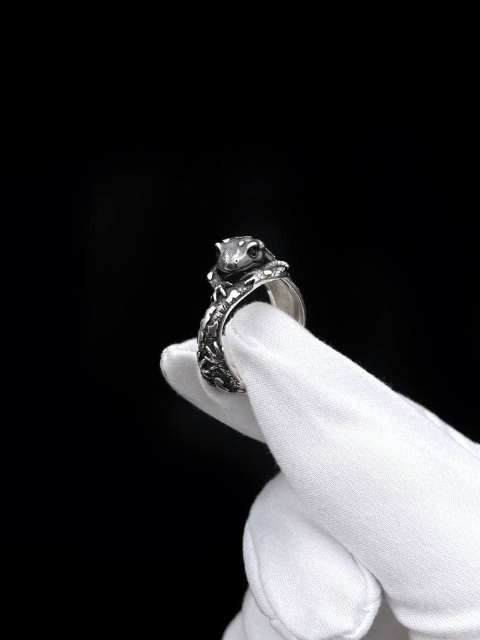 Sterling Silver Salamander Ring: Handmade Animal Lover Jewelry (etsy image id: 7308875745)