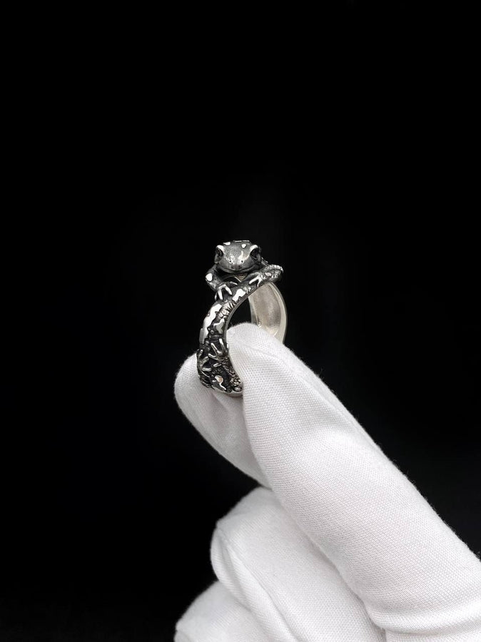 Sterling Silver Salamander Ring: Handmade Animal Lover Jewelry (etsy image id: 7308875745)