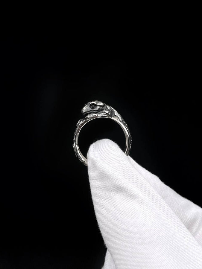 Sterling Silver Salamander Ring: Handmade Animal Lover Jewelry (etsy image id: 7308875745)