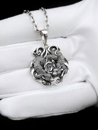Sterling Silver Mice Pendant, Handmade Animal Lover Necklace (etsy image id: 5479342996)