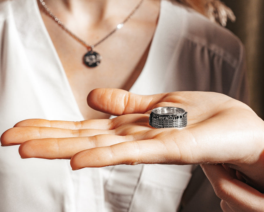 amsterdam ring	cityscape ring	amsterdam cityscape	traveler ring	Custom City Ring	city ring	abroad gift	study abroad gift	wedding gift	statement ring	anxiety ring	skyline ring	ring with city (etsy image id: 7309937379)