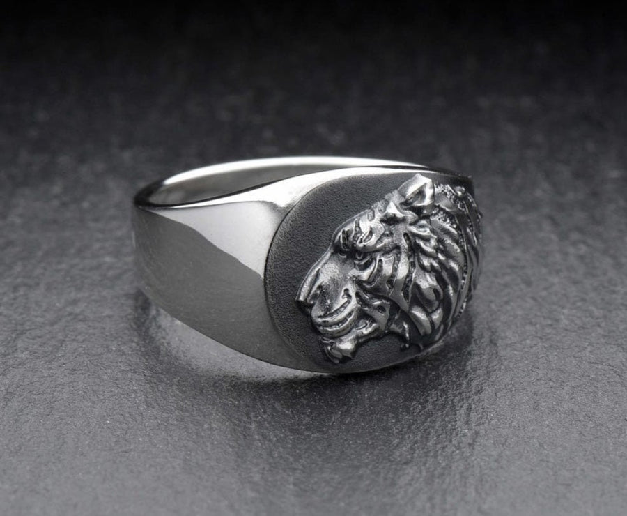Signet ring	men ring	men jewelry	jewelry for men	Tiger silver ring	tiger signet ring	brutal tiger	tiger art	tiger jewelry	animal ring	tiger ring	tiger	hunter Sterling silver (etsy image id: 7400177193)