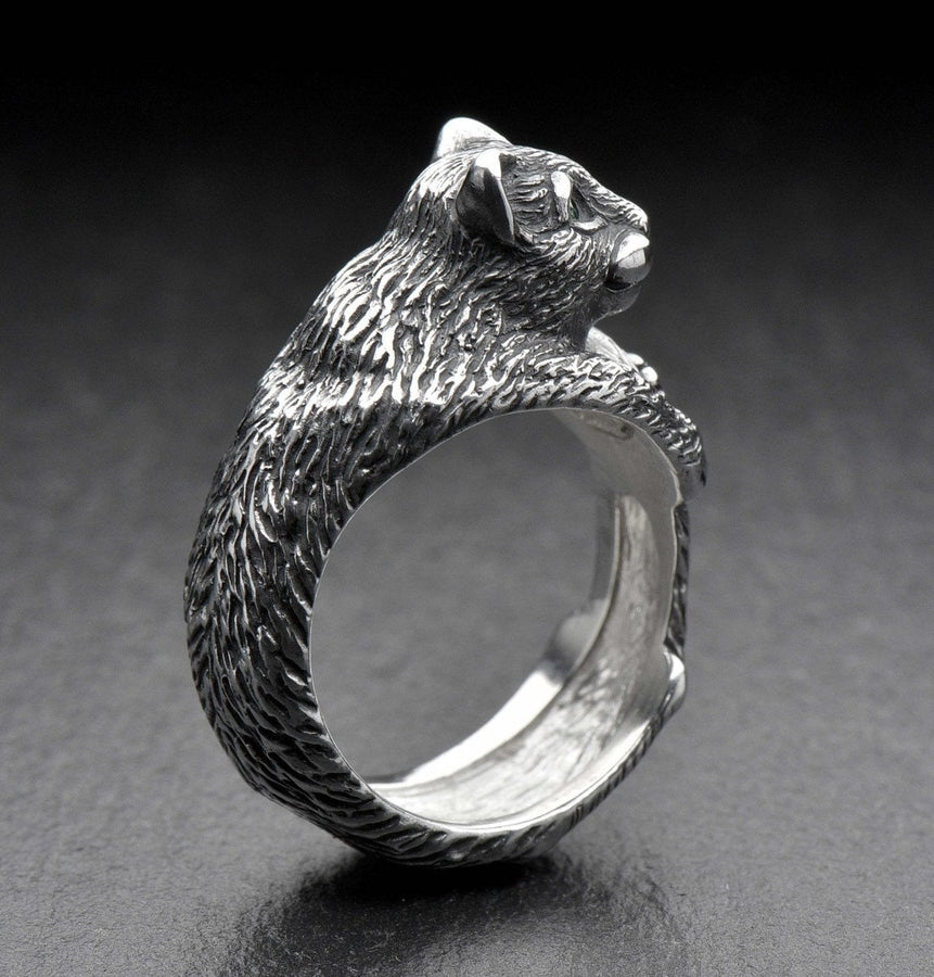 silver cat ring	cat jewelry	cat silver ring	cats jewelry	cat lover gift	cat ring	cat silver	mens rings cat	womens rings cat	cute cat	anneau de chat	Katzenring	cat (etsy image id: 4425272657)