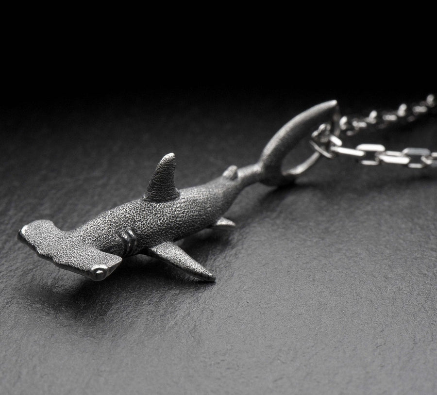 shark silver pendant	tooth necklace	Hammerhead Shark	animal pendant	animal jewelry	silver pendant	Silver necklace (etsy image id: 7181038828)