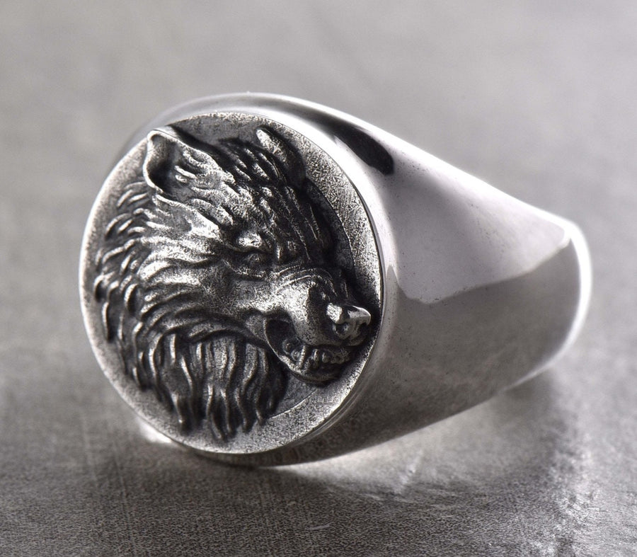 wolf ring	totem	animal jewelry	werewolf	wolf totem	animal ring	silver ring	silver wolf	signet wolf ring	angry wolf ring	wolf	angry wolf	wolf signet (etsy image id: 7244471626)