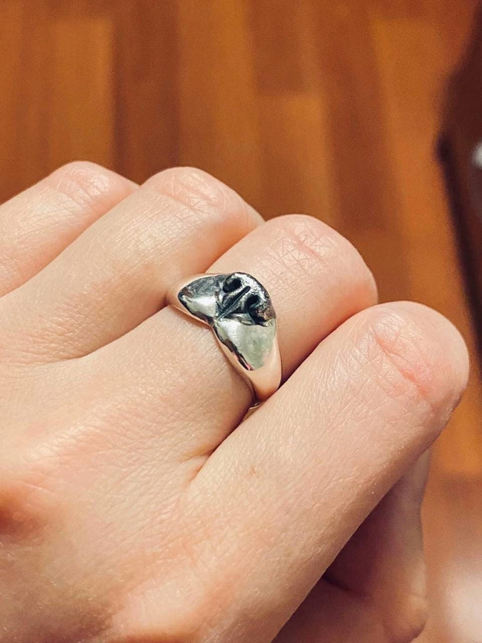 dog lovers	Hundering	dog jewelry	nose ring	silver ring	decoration (etsy image id: 7401785009)