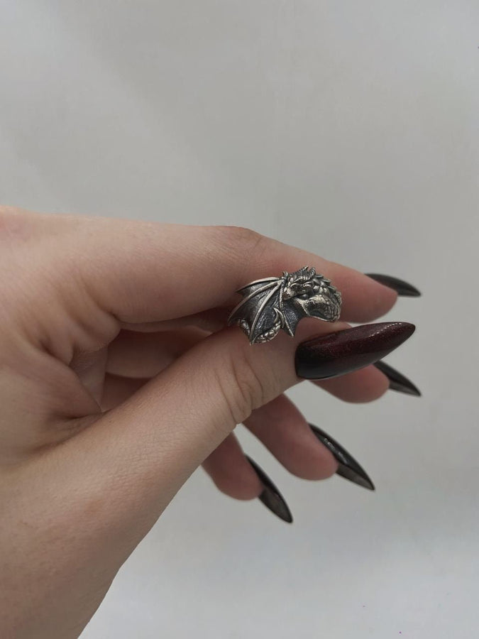 dragon ring	dragon rings	dragon ring silver	dragon ring women	fairy ring	dragon ring men (etsy image id: 7147480797)