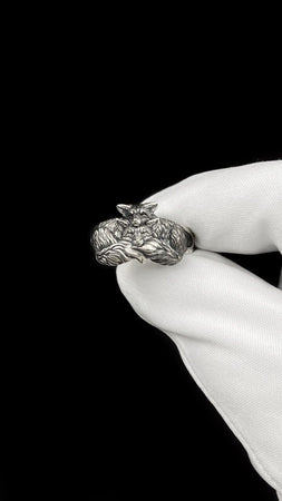 Sterling Silver Fox Cubs Ring: Animal Lover's Jewelry (etsy image id: 5637397075)