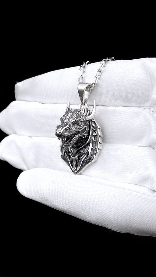 Whether you're looking for a bold statement piece or a subtle addition to your everyday look, this dragon pendant is versatile enough to suit any occasion. (etsy image id: 4804565064)
