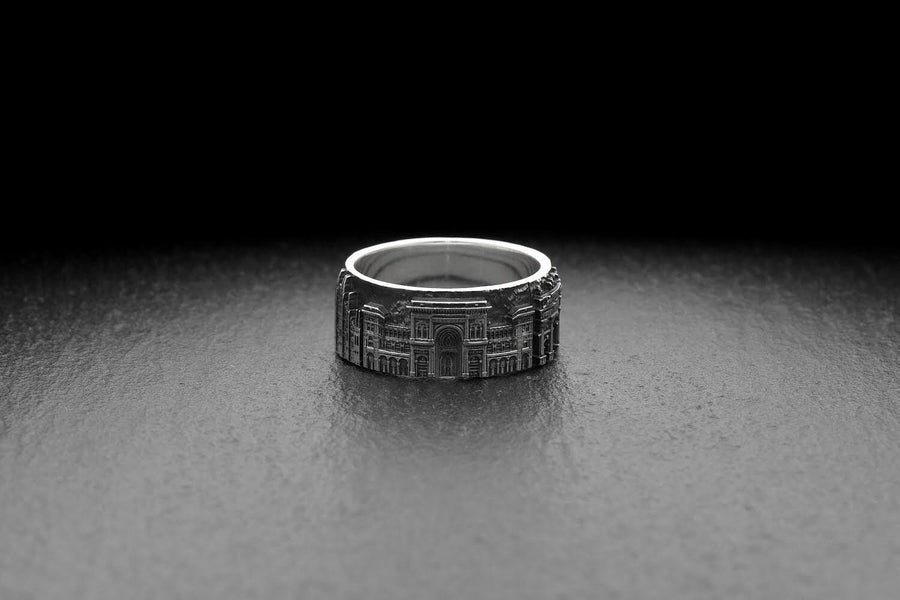 Sterling Silver Milan Cityscape Ring: Handmade Italian Souvenir (etsy image id: 6095723741)