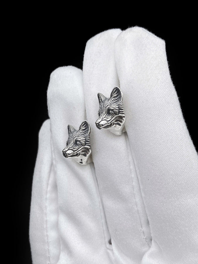 silver earrings	earrings	jewelry	Sterling silver	animal earrings	animal jewelry	Silver Fox Earrings	Fox	Silver Earrings	fox head earrings	Silver jewelry fox	fox earrings	Silver Fox (etsy image id: 6531082485)