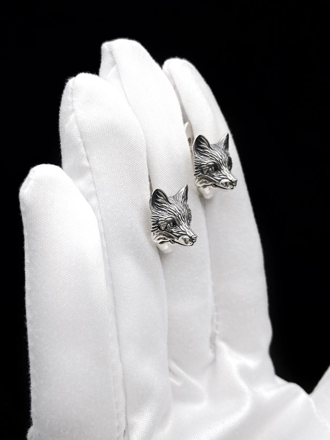 silver earrings	earrings	jewelry	Sterling silver	animal earrings	animal jewelry	Silver Fox Earrings	Fox	Silver Earrings	fox head earrings	Silver jewelry fox	fox earrings	Silver Fox (etsy image id: 6531082485)
