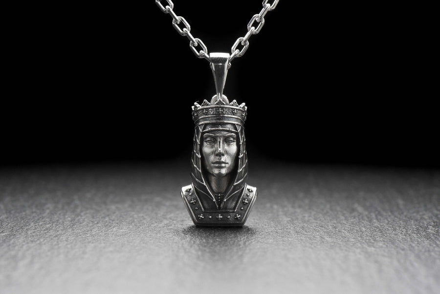 Knight necklace	Medieval pendant	Crusaders pendant	silver pendant	knight gift	cross pendant	templar knight	gothic jewelry	gothic pendant	gift for her	Silver Pendant Queen	Pendant Queen	Queen jewelry