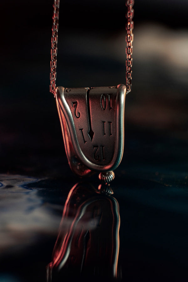 Sterling Silver Salvador Dali 'Persistence of Memory' Pendant - Gothic Art Jewelry (etsy image id: 5961997017)
