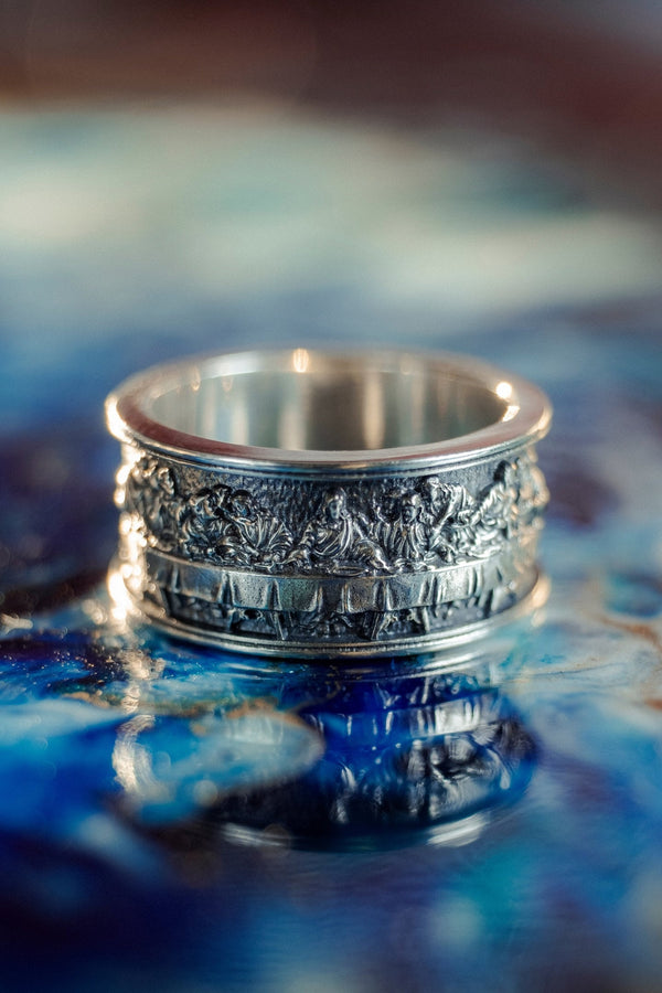 Sterling Silver Last Supper Ring: Da Vinci Renaissance Art (etsy image id: 5819098712)
