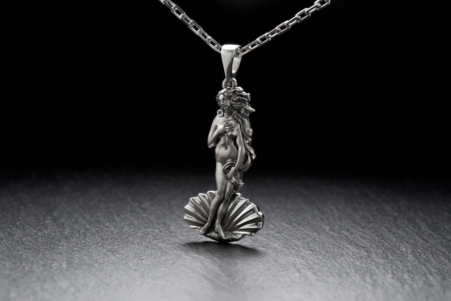 Birth of Venus Sterling Silver Pendant: Renaissance Art Necklace (etsy image id: 5819200246)