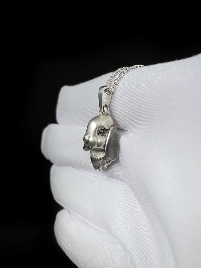 Add a touch of whimsy to your jewelry collection with our adorable Sterling Silver Bunny Pendant! Crafted with precision and attention to detail, this charming pendant features a delightful bunny motif that will capture the hearts of animal lovers and fashion enthusiasts alike. (etsy image id: 7397436045)
