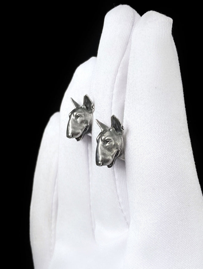 Bull Terrier Silver Earrings – Sterling Dog Head Jewelry | Bold Elegance for Loyal Souls (etsy image id: 5986587210)