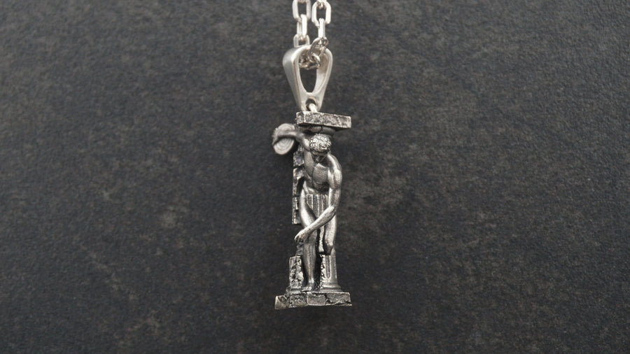 Sterling Silver Discus Pendant: Ancient Greece Athlete Necklace (etsy image id: 6073766827)
