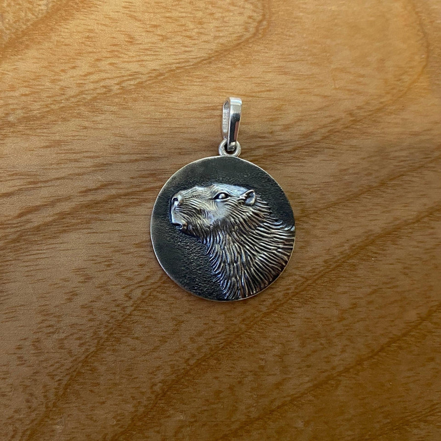 souvenir	silver	Capybara Pendant	silver pendant	jewelry	Capybara	Capybara jewelry	Capybara necklace	animal Pendant	Pendant	Sterling silver	gift	pendant Capybara (etsy image id: 7339144764)