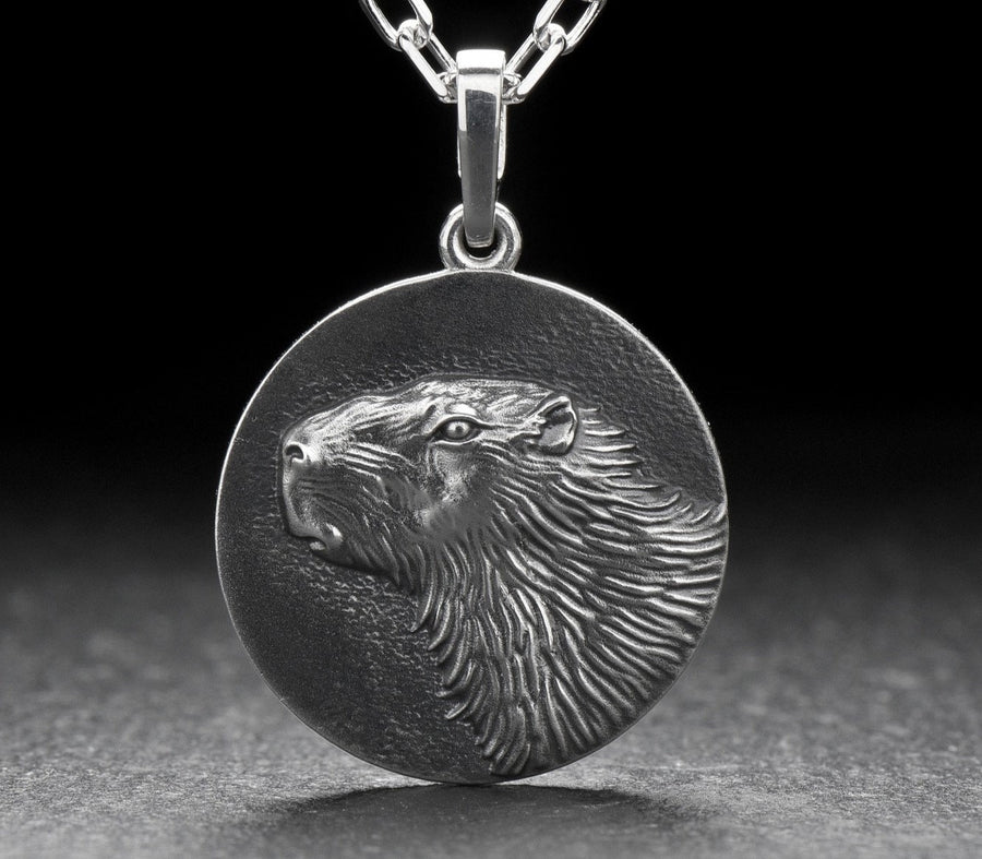 souvenir	silver	Capybara Pendant	silver pendant	jewelry	Capybara	Capybara jewelry	Capybara necklace	animal Pendant	Pendant	Sterling silver	gift	pendant Capybara (etsy image id: 7339144764)
