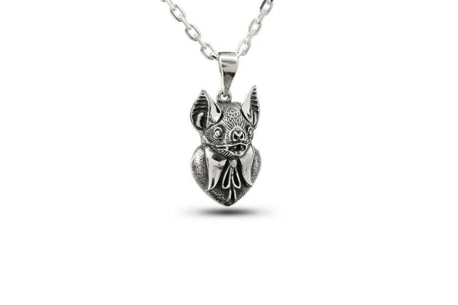 Sterling Silver Gentleman Bat Necklace: Gothic Animal Pendant (etsy image id: 6087171913)