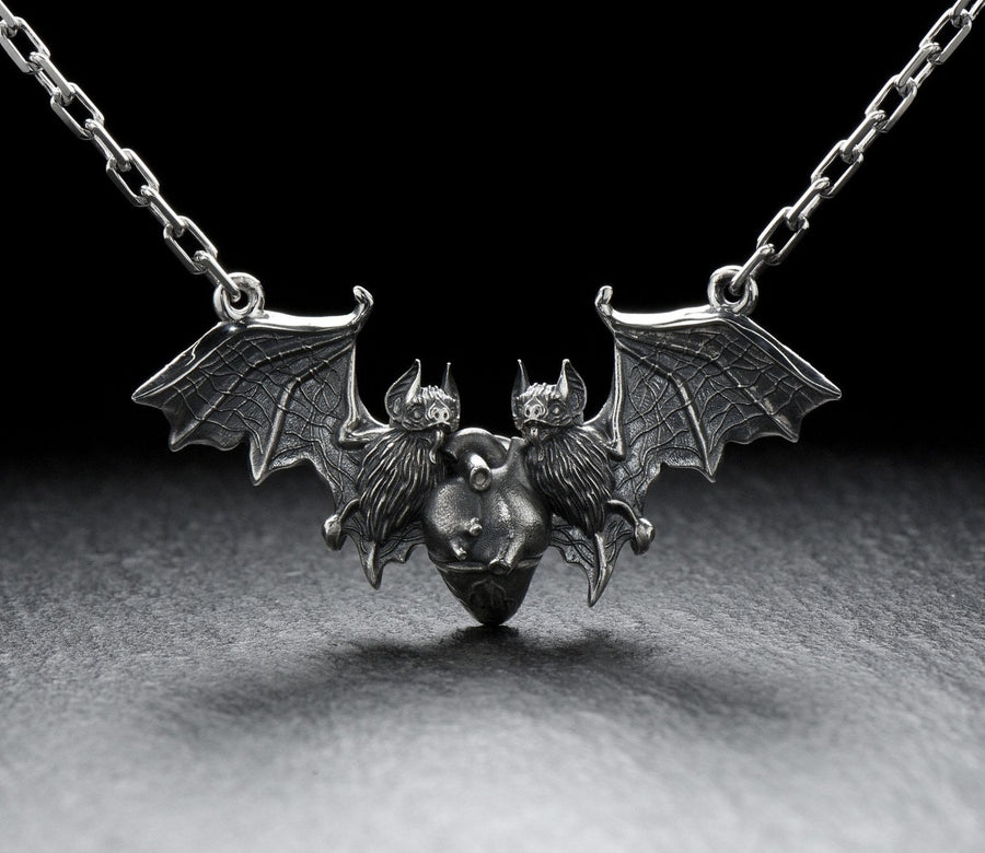 Why buy a bat necklace from old stores with boring designs? Be original this season! Our lovely bats are a work of art, we promise you will love the message they send. (etsy image id: 6087312573)