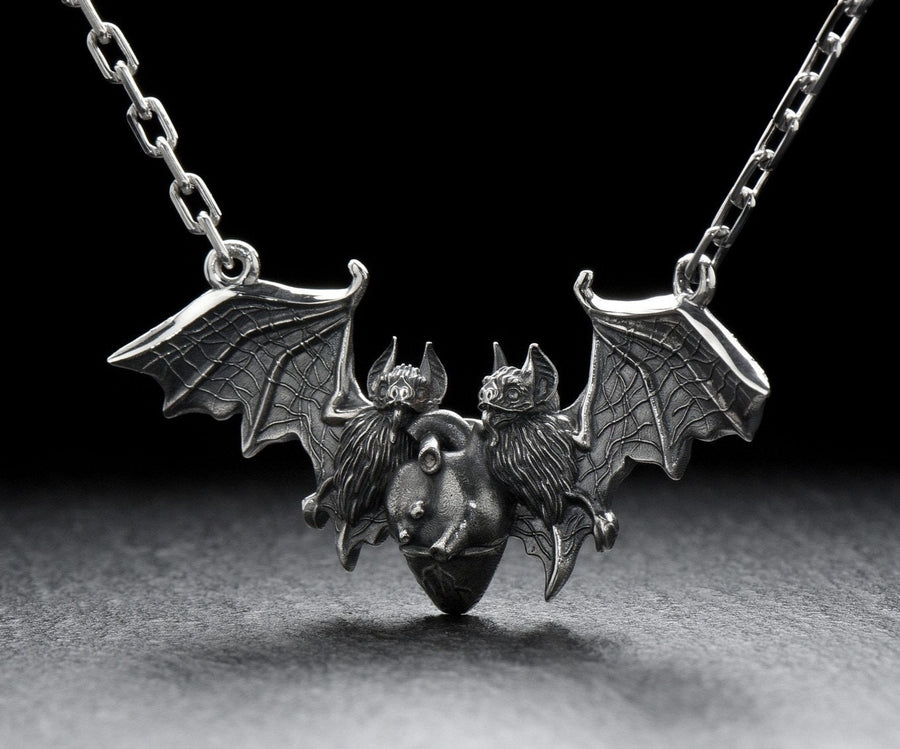 Why buy a bat necklace from old stores with boring designs? Be original this season! Our lovely bats are a work of art, we promise you will love the message they send. (etsy image id: 6087312573)