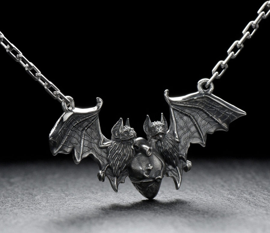 Why buy a bat necklace from old stores with boring designs? Be original this season! Our lovely bats are a work of art, we promise you will love the message they send. (etsy image id: 6087312573)