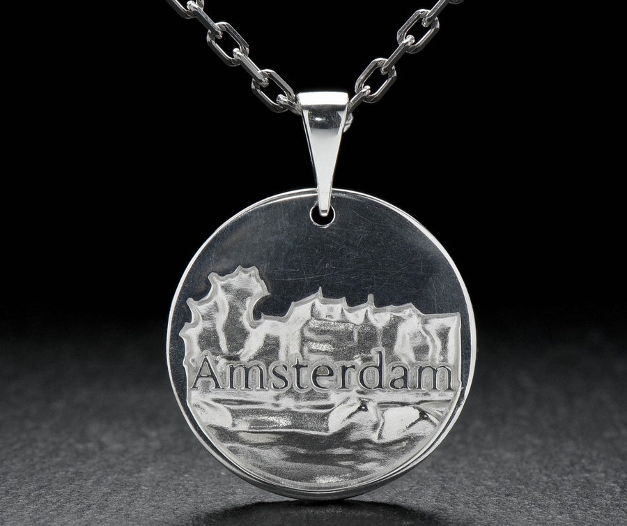 silver pendant	traveller gift	Amsterdam panoram	Amsterdam skyline	classic amsterdam	Holland jewelry	Amsterdamer Ring	bague amsterdam	Holland pendant	amsterdam gift	Amsterdam	Holland	cityscape (etsy image id: 4200701119)