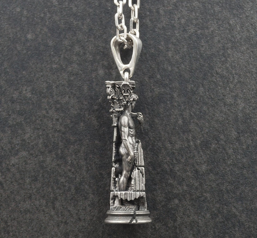 Sterling Silver David Pendant: Ancient Greek Corinthian Necklace (etsy image id: 6025691840)