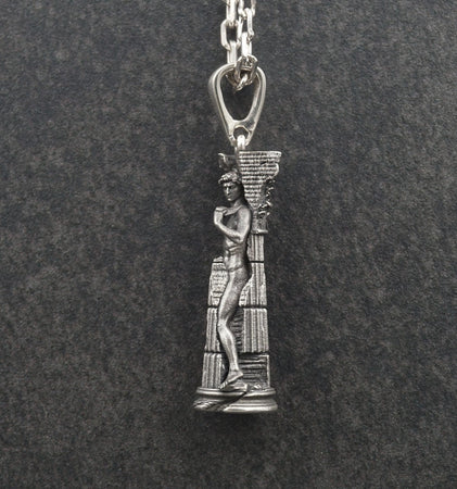 Sterling Silver David Pendant: Ancient Greek Corinthian Necklace (etsy image id: 6073758005)