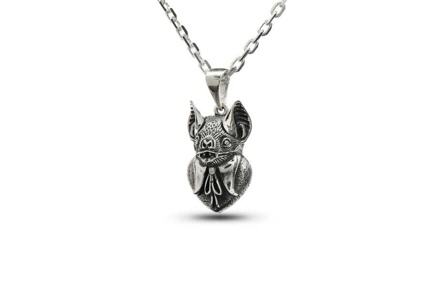 Sterling Silver Gentleman Bat Necklace: Gothic Animal Pendant (etsy image id: 6087171913)