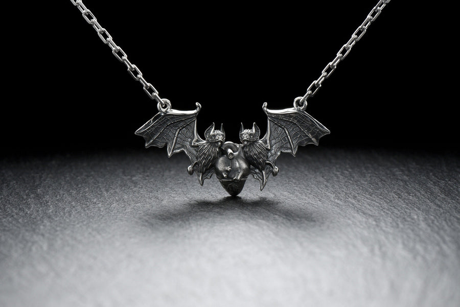 Why buy a bat necklace from old stores with boring designs? Be original this season! Our lovely bats are a work of art, we promise you will love the message they send. (etsy image id: 6087312573)