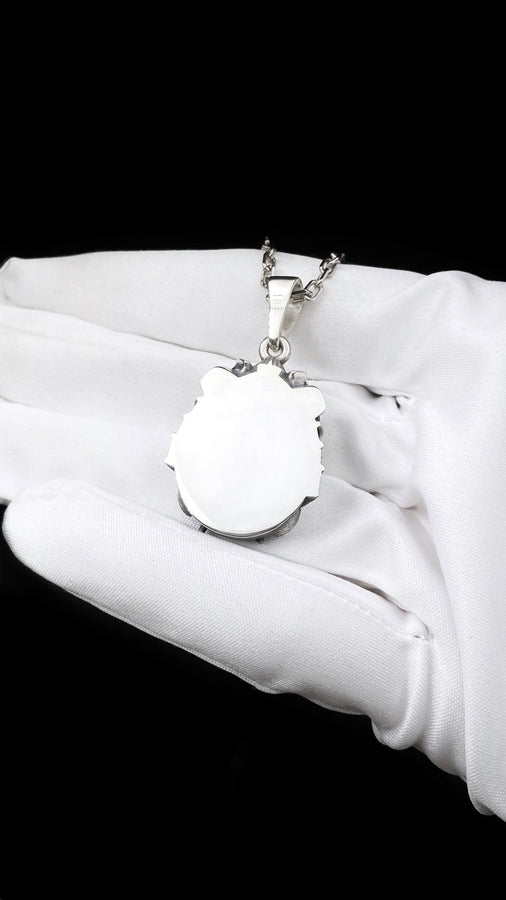 This one-of-a-kind necklace is very well made from sterling silver and will be an awesome addition to your jewelry collection. Mew-kiyaa! (etsy image id: 4227474904)