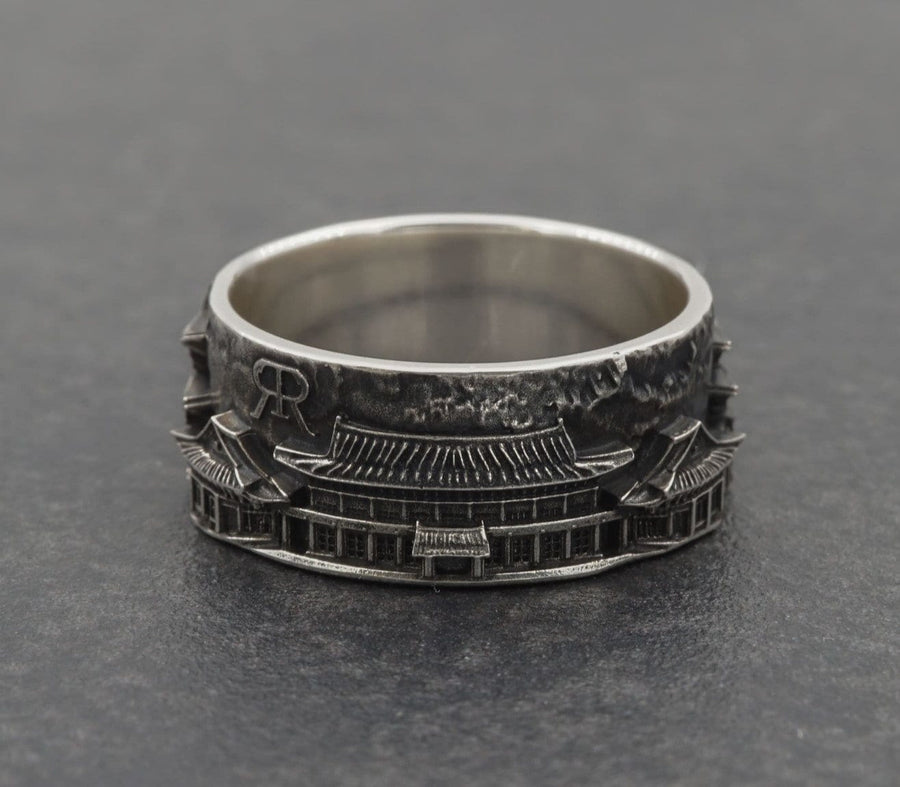 Seoul Cityscape ring, Korean city ring, Travel jewelry, Architecture design, South Korea skyline ring, Sterling silver ring (etsy image id: 4147643358)